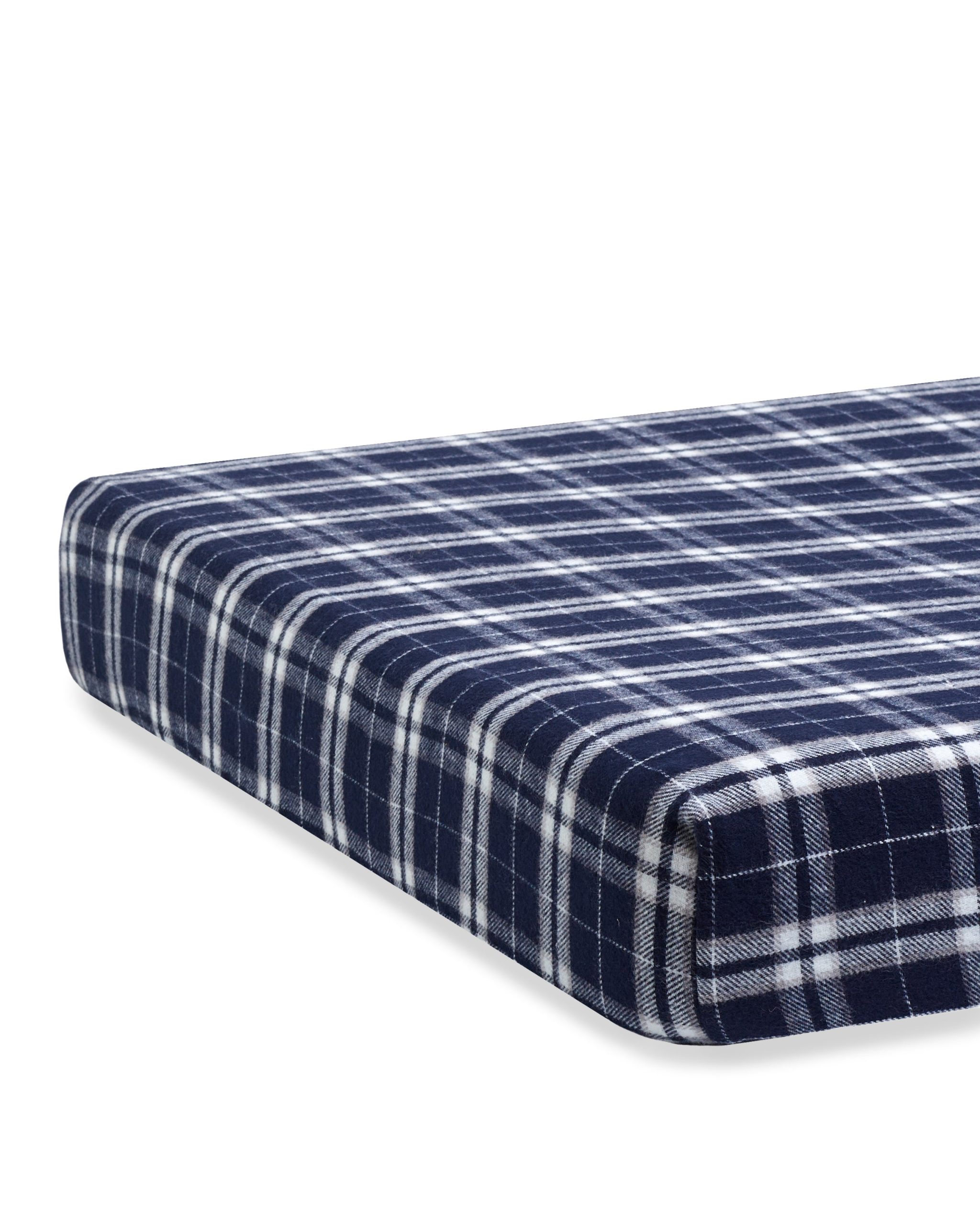 Flannel Crib Sheet in Oxford Tartan