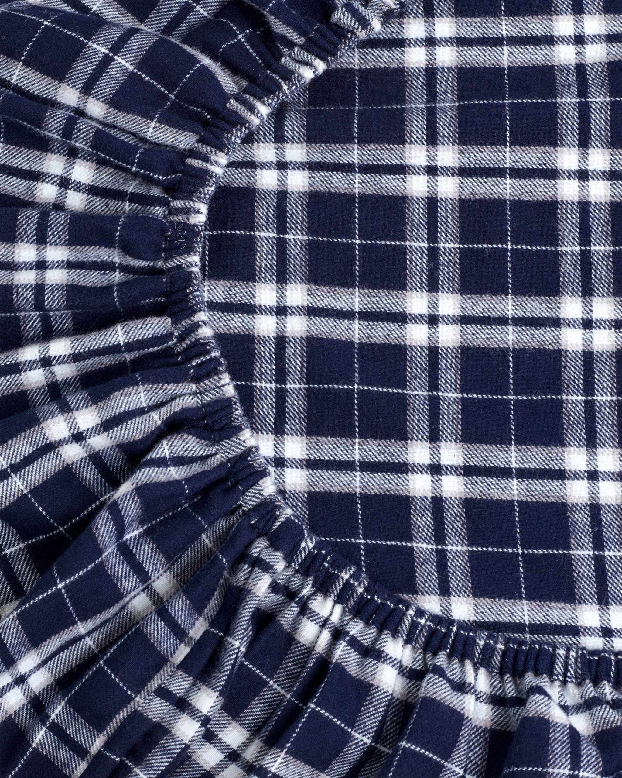 Flannel Crib Sheet in Oxford Tartan - Image 2