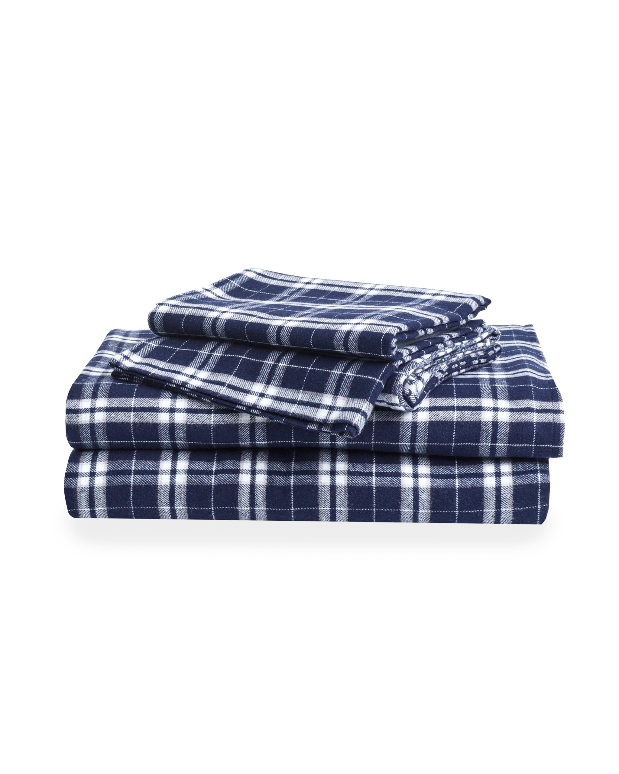 Flannel Bed Sheet Set in Oxford Tartan
