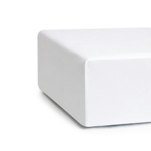 Luxe Premium Percale Crib Sheet in White