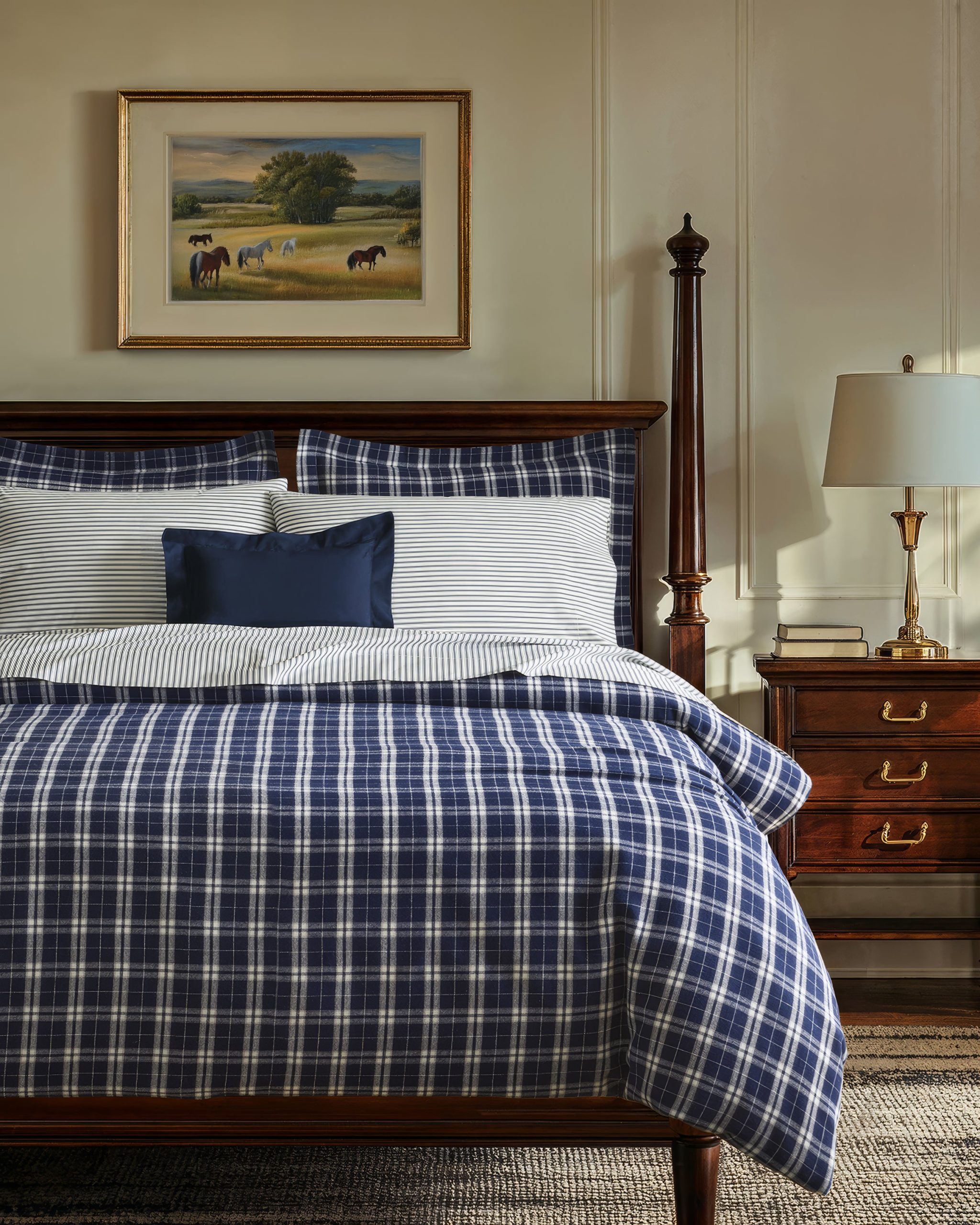 Flannel Duvet Set in Oxford Tartan - Image 2