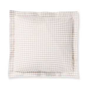 Luxe Premium Percale Euro Sham in Camel Gingham