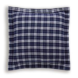 Flannel Euro Sham in Oxford Tartan