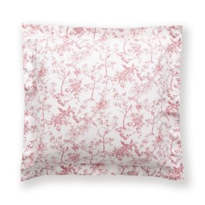 Luxe Premium Percale Euro Sham in Pink Timeless Toile